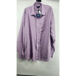 Jack Maverick Mens 3XLT Pink Manhattan Long Sleeve Shirt 100% Cotton NWT